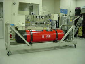 装置設計製作例 水素ディスペンサー 移動式高圧水素貯蔵装置 ガス配管 半導体 機械加工技術